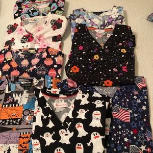 Women's Scrub Tops 8~ XS